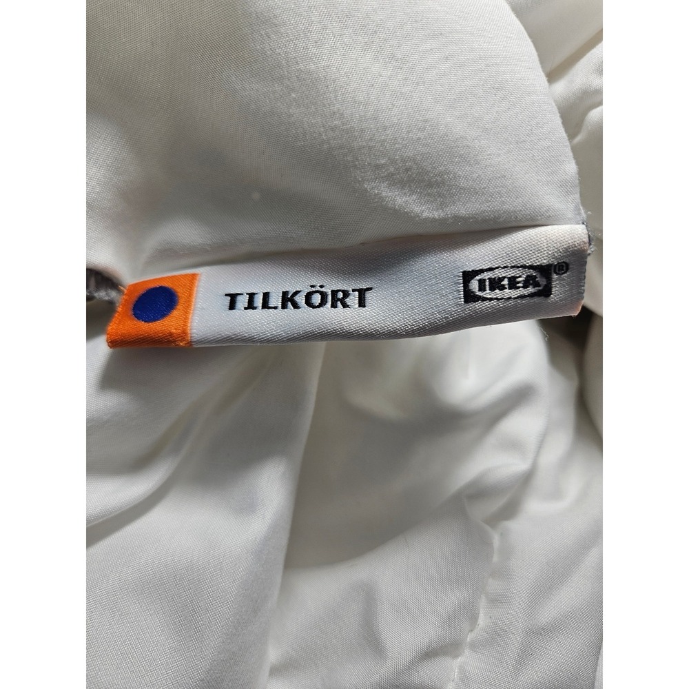 IKEA TILKÖRT White Comforter Lightweight Duvet Insert 100x88" Queen King Bedding
